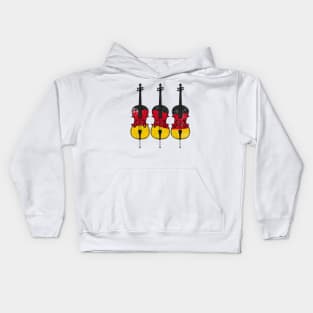 Cello German Flag Cellist String Musician Germany Kids Hoodie